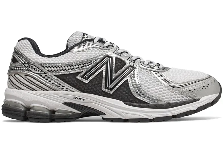 Кроссовки New Balance 860v2 Black White Silver (Серебристые) Унисекс