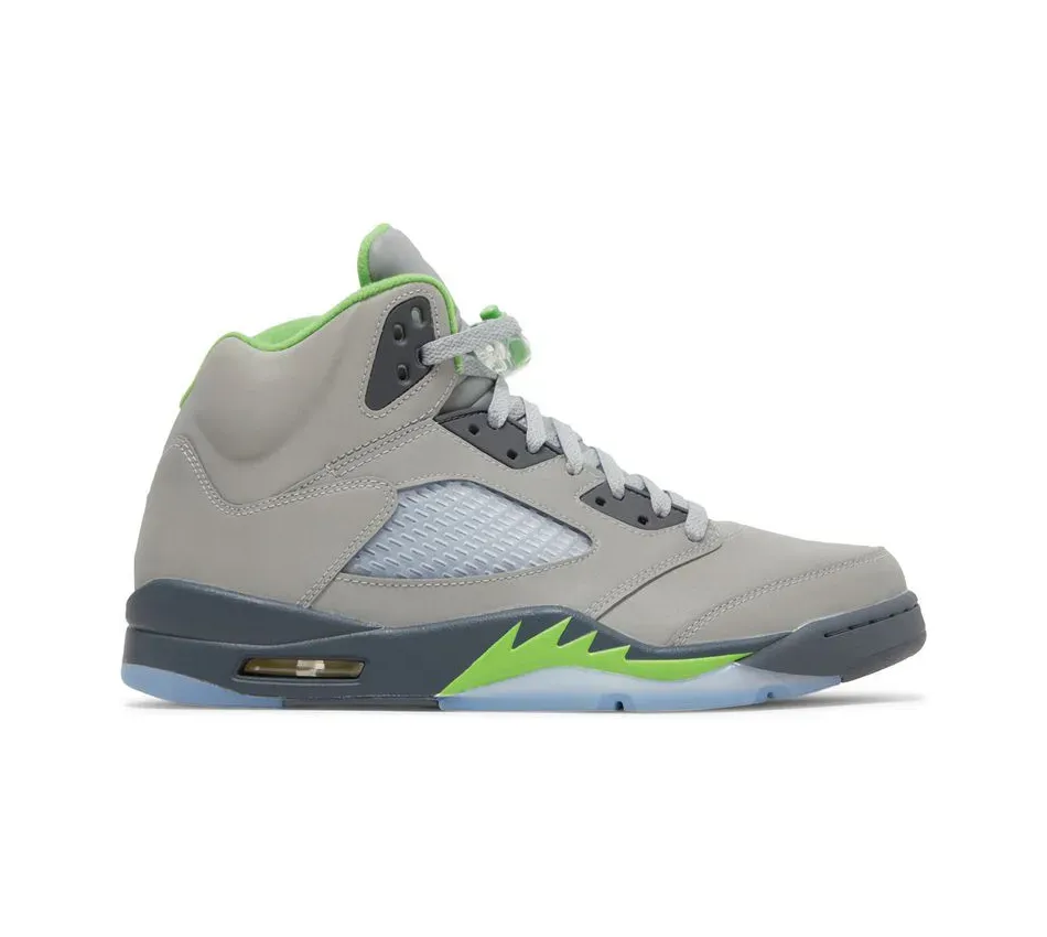 Кроссовки Air Jordan 5 Retro 'Green Bean' 2022 (Серые) Мужские