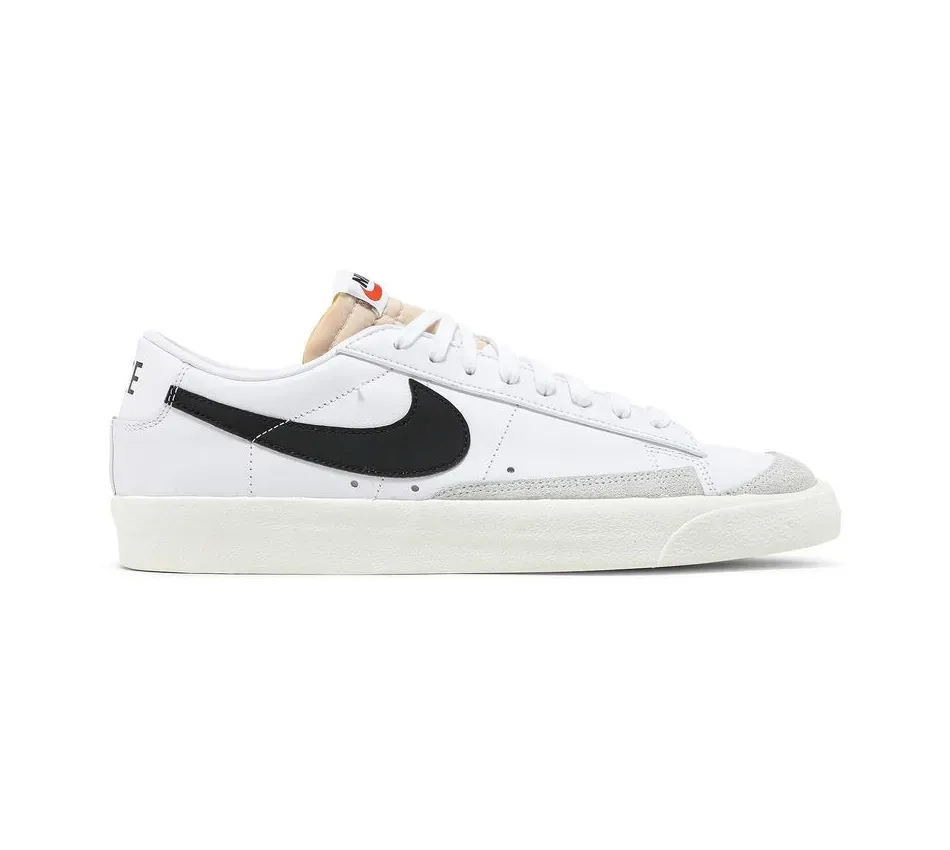 Низкие кроссовки Nike Blazer Low '77 Vintage 'White Black' (Белые) Унисекс