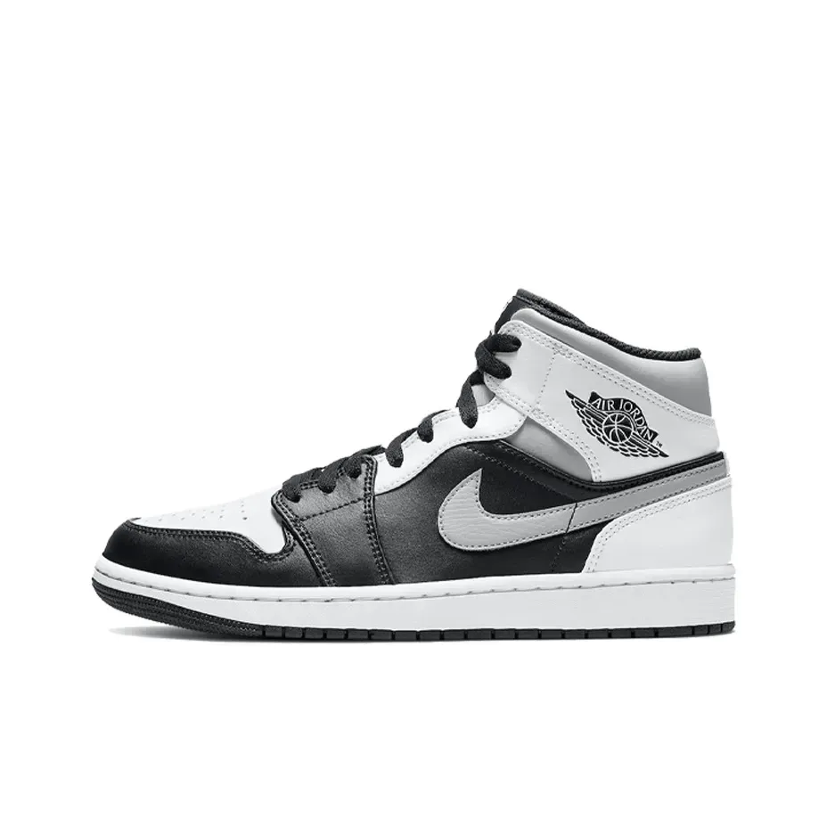 Высокие кроссовки Air Jordan 1 Mid White Shadow (Белый) Унисекс