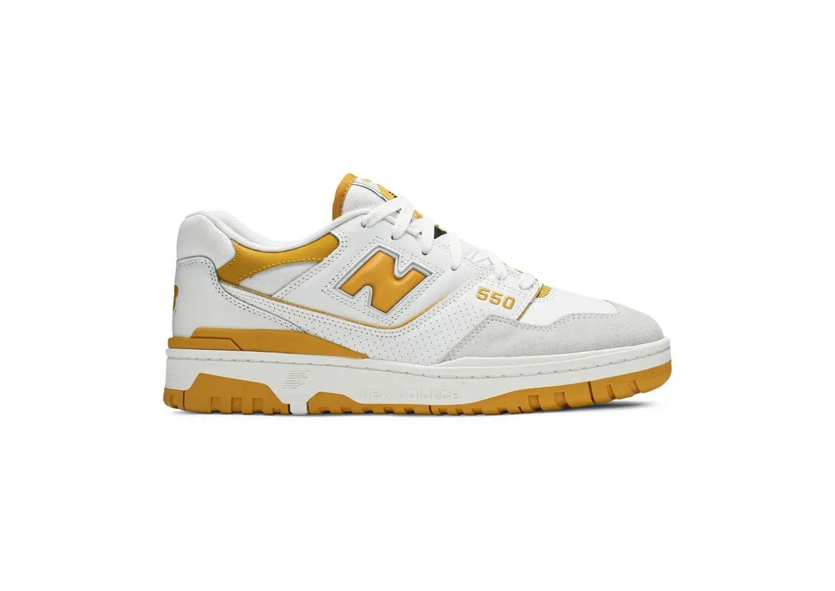 Кроссовки New Balance  550 'Varsity Gold' (Белые) Унисекс