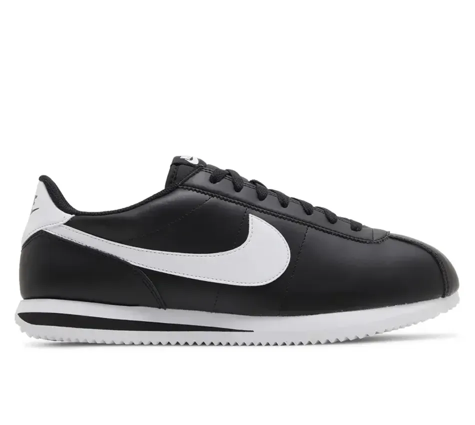 Кроссовки Nike Cortez 'Black White' 2023 (Чёрные) Унисекс