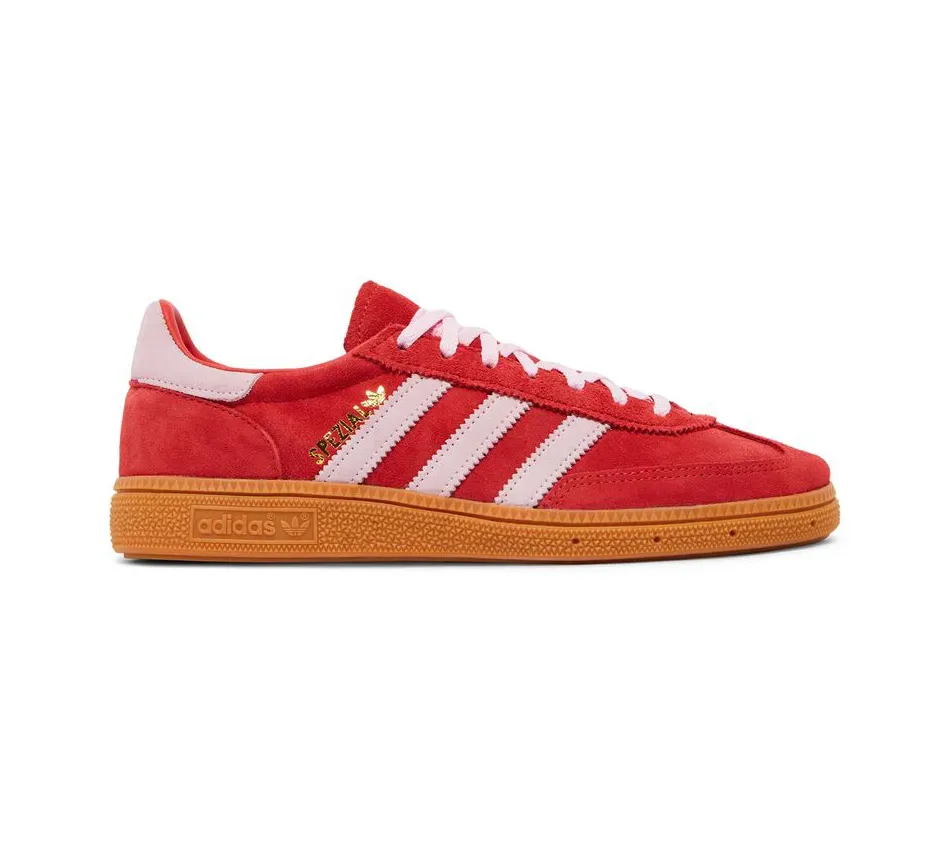 Низкие кроссовки Adidas Handball Spezial 'Bright Red Clear Pink' (Красные) Унисекс