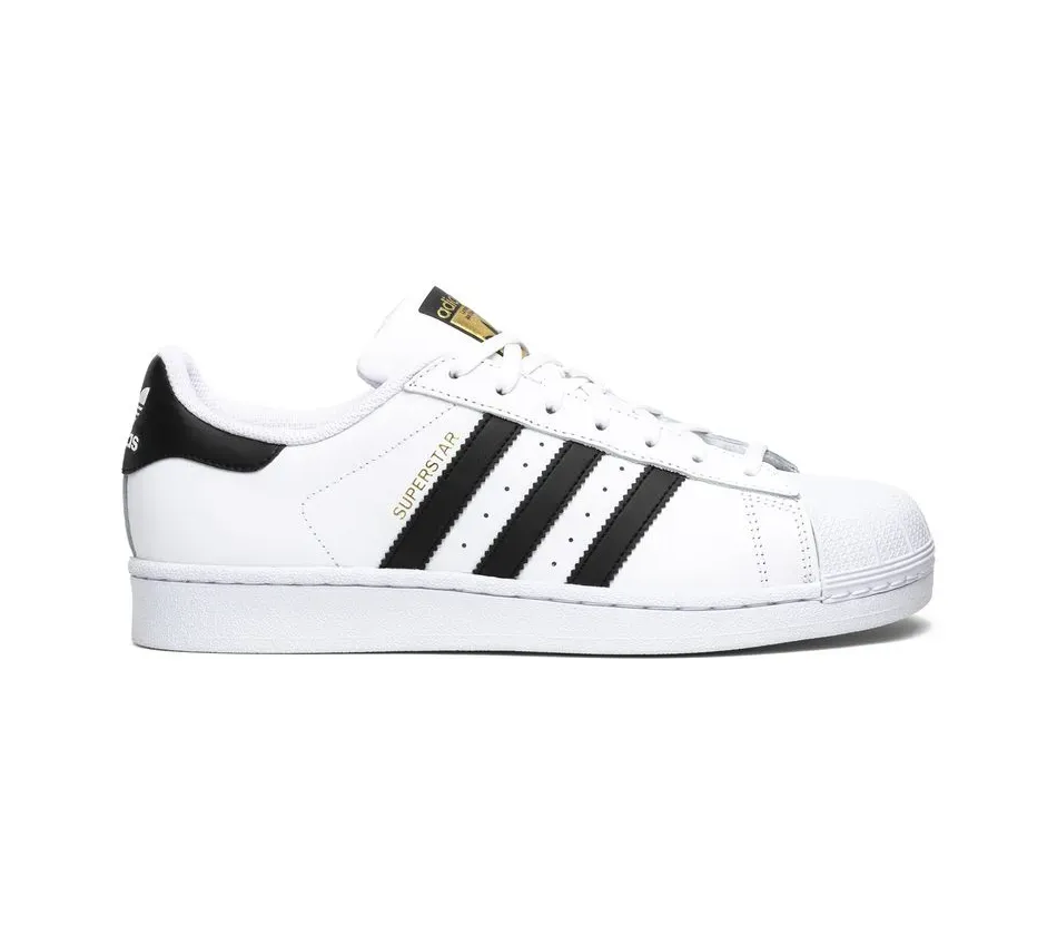 Низкие кроссовки Adidas Superstar 'White Black' (Белые) Унисекс