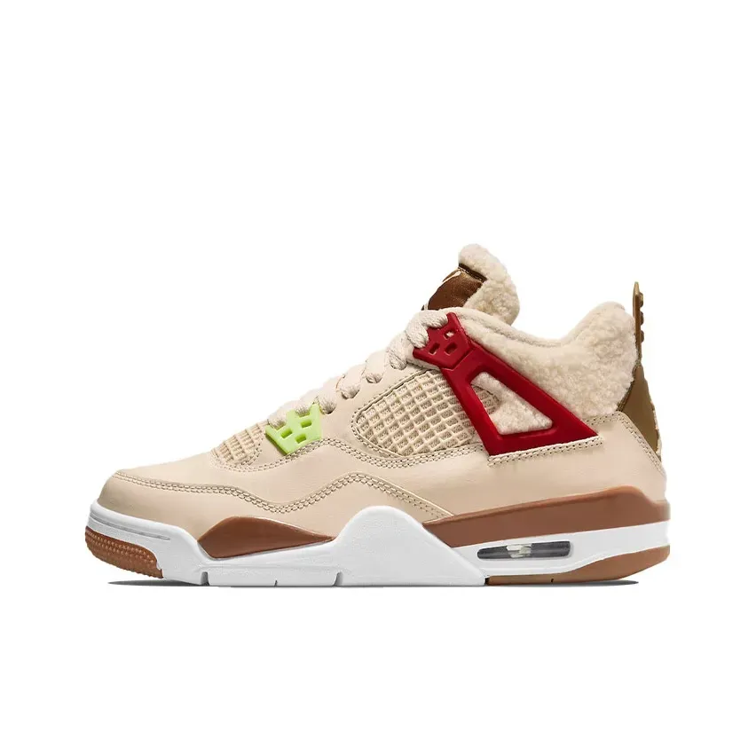 Высокие кроссовки Air Jordan 4 GS Wild Things (Бежевый) Унисекс Высокие кроссовки Air Jordan 4 GS Wild Things (Бежевый) Унисекс