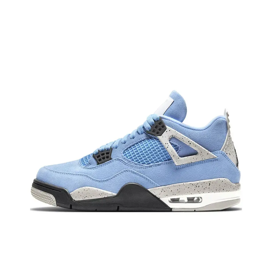 Высокие кроссовки Air Jordan 4 University Blue (Голубой) Мужской