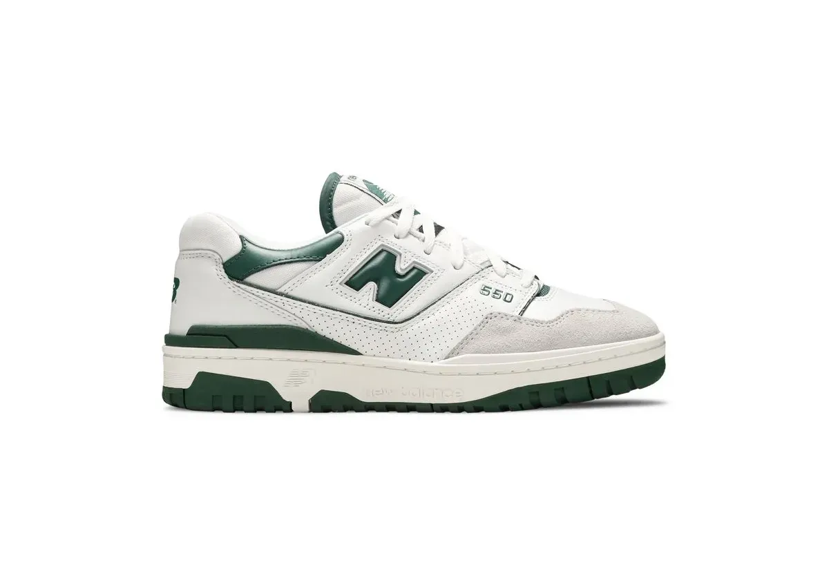 Кроссовки New Balance  550 'White Green' (Белые) Унисекс