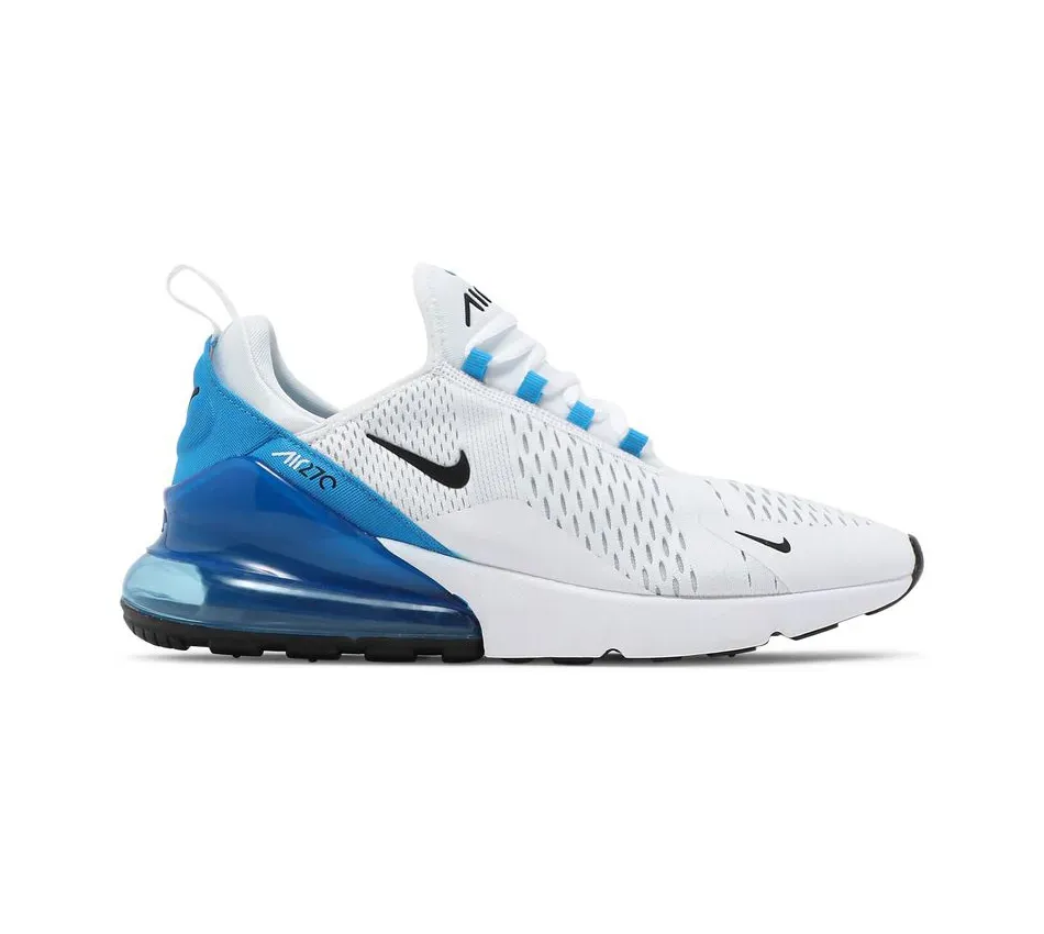 Кроссовки Nike Air Max 270 'White Photo Blue' (Белые) Унисекс