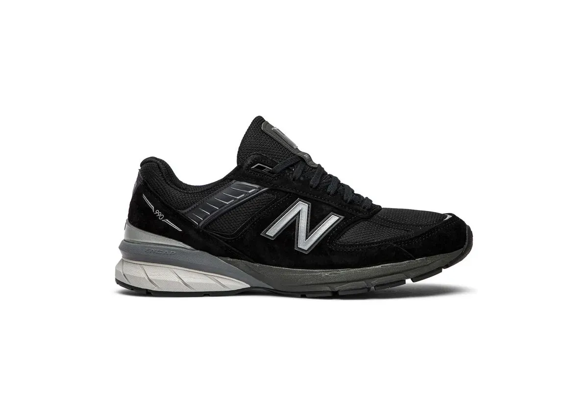 Кроссовки New Balance 990v5 Made In USA 'Black' (Чёрные) Унисекс