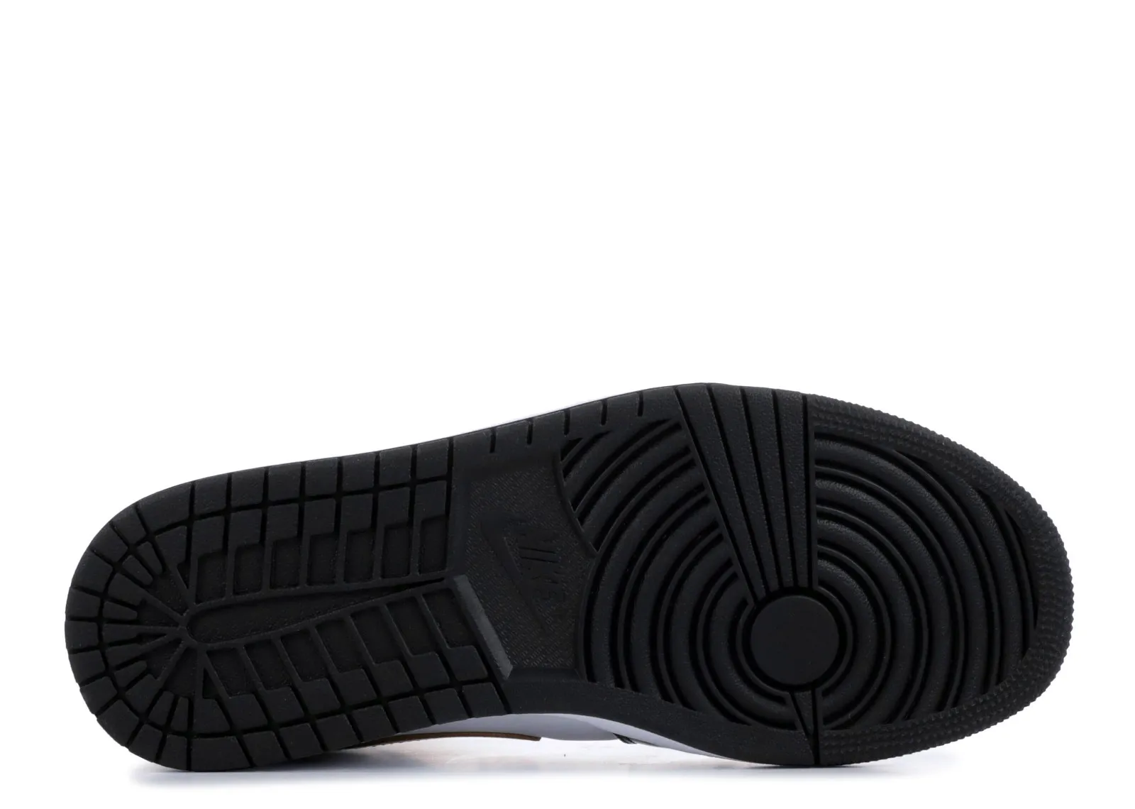 Air Jordan 1 Mid Patent Black White Gold фото