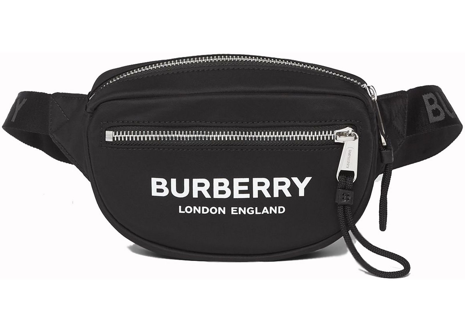Burberry Cannon Bum Bag Logo Print ECONYL Small Black фото