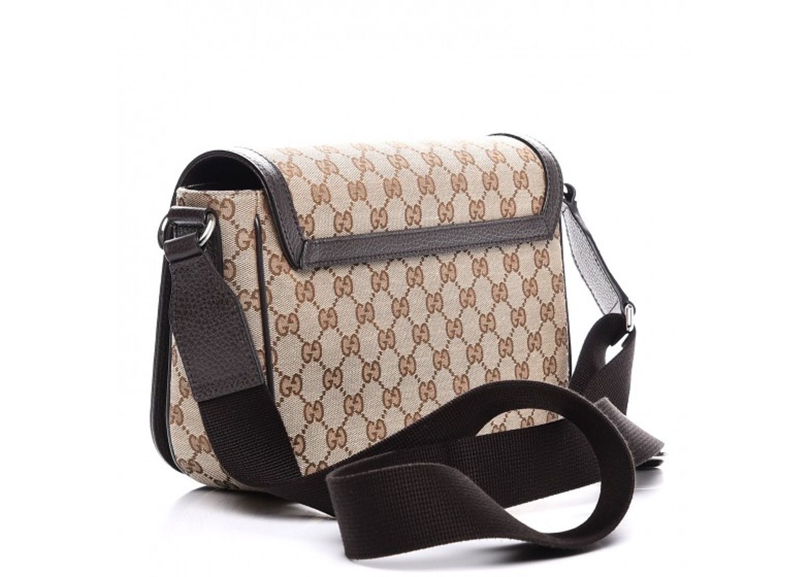 Gucci Messenger Crossbody Guccissima GG Adjustable Strap Brown/Beige фото