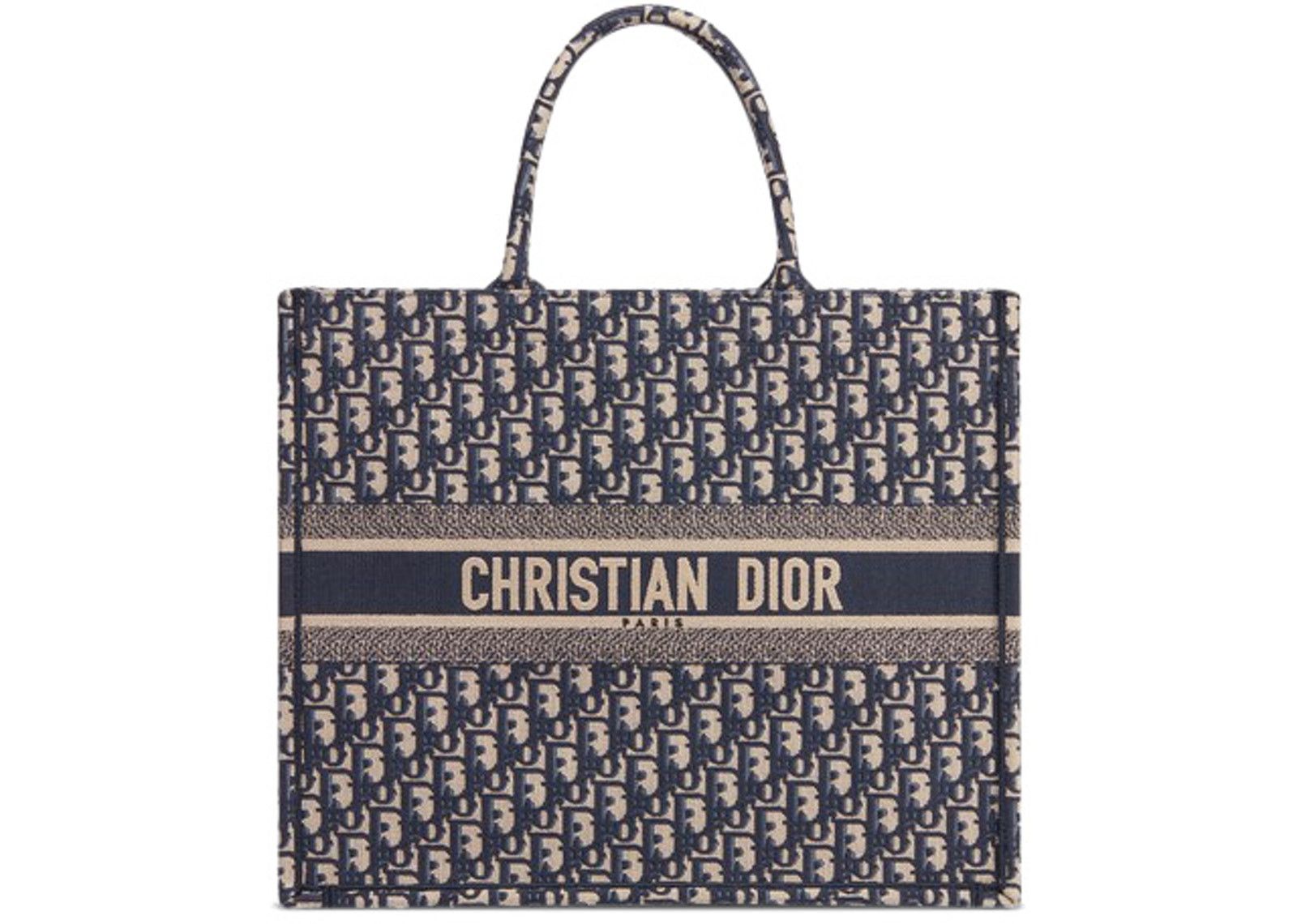 Dior Book Tote Oblique Navy Blue фото