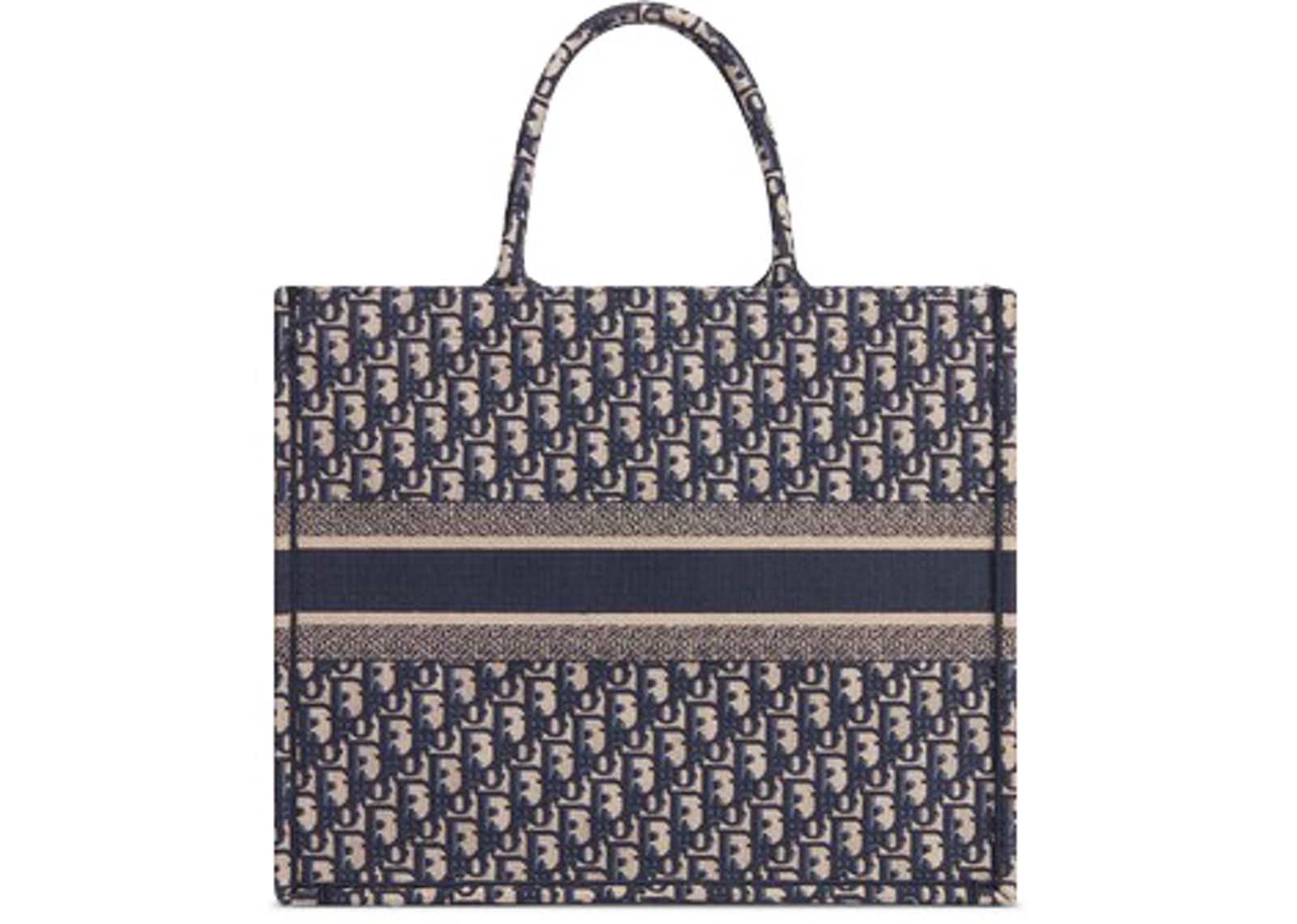Dior Book Tote Oblique Navy Blue фото