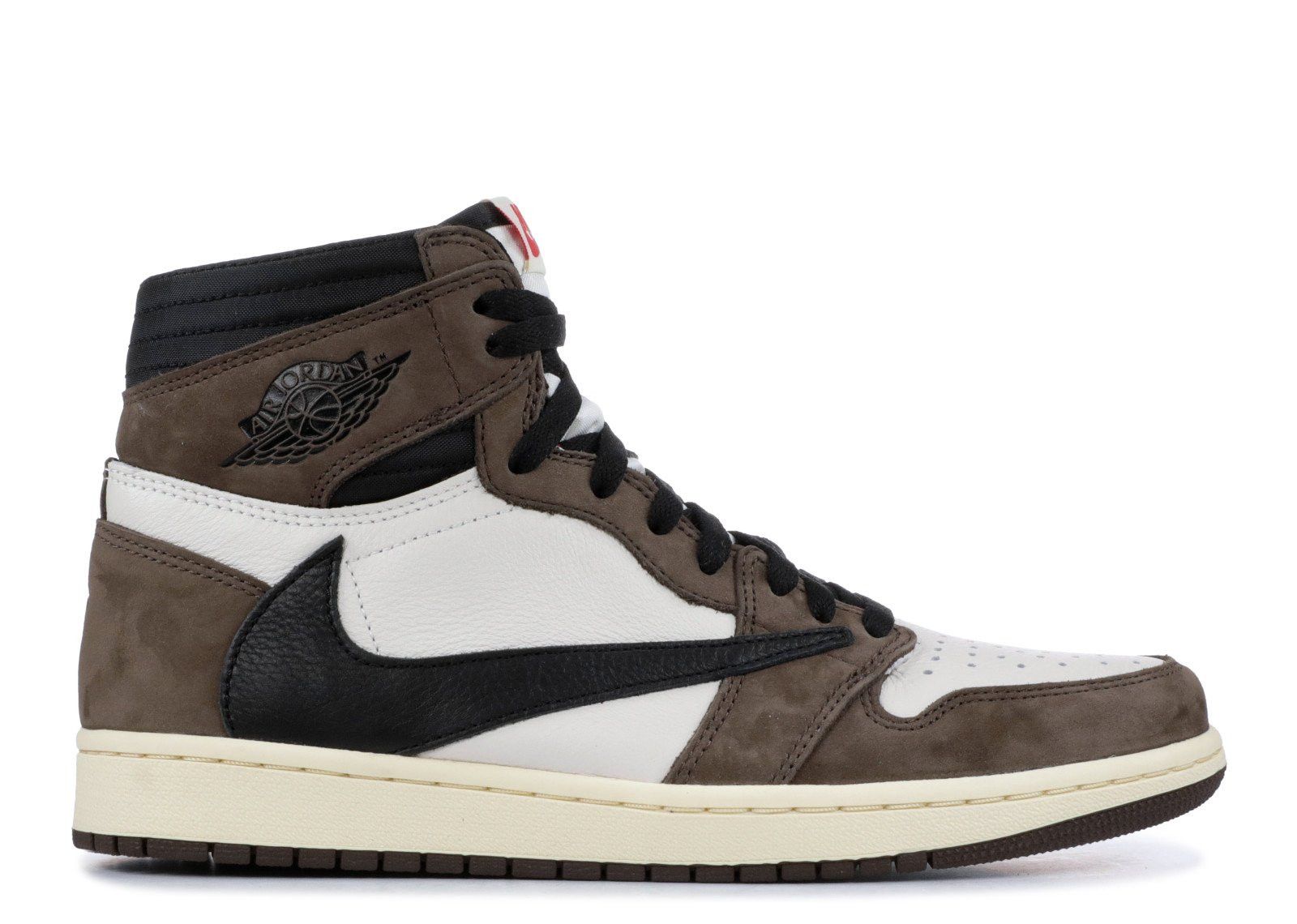 Высокие кроссовки Air Jordan 1 High Travis Scott 'Dark Mocha' (2019) Мужской (Коричневый)