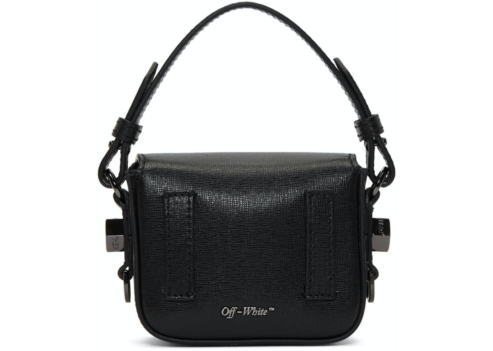 OFF-WHITE Binder Clip Bag Diag Baby Black White фото