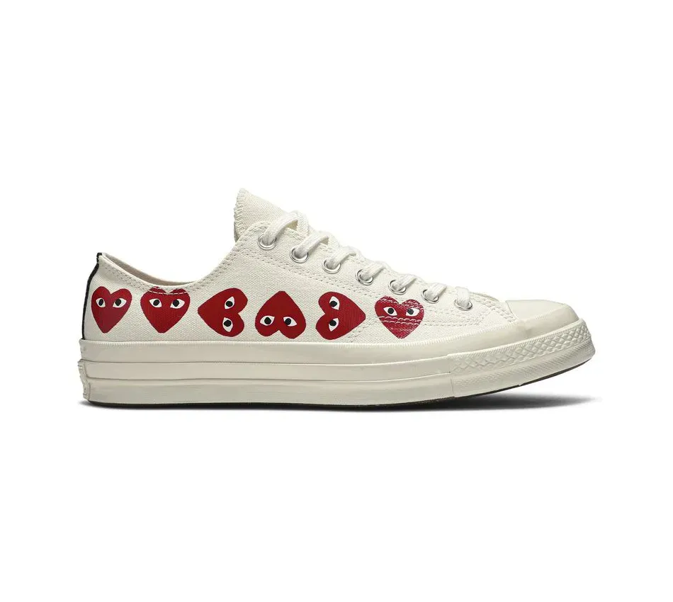 Chuck Taylor All-Star 70s Ox Comme des Garcons Play Multi-Heart White