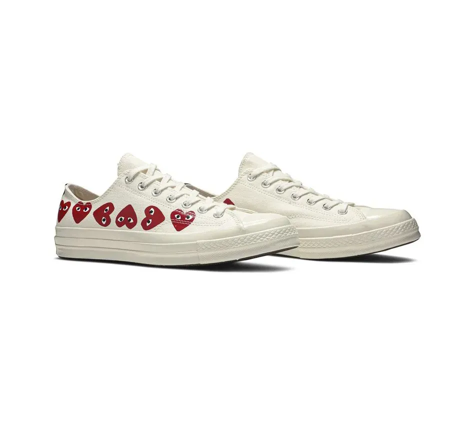 Chuck Taylor All-Star 70s Ox Comme des Garcons Play Multi-Heart White