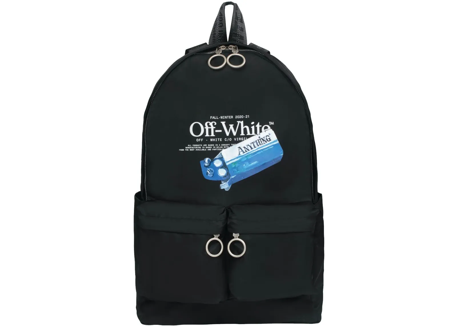 OFF-WHITE Pascal Medicine Backpack Black/White фото