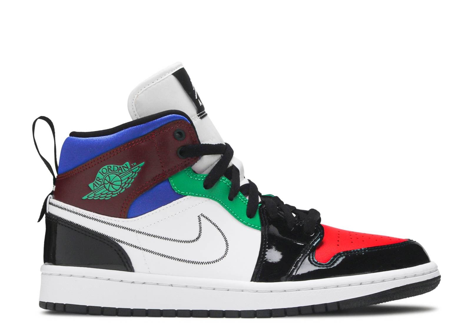 Air Jordan 1 Mid WMNS SE 'Patent Multi-Color' (2020) фото