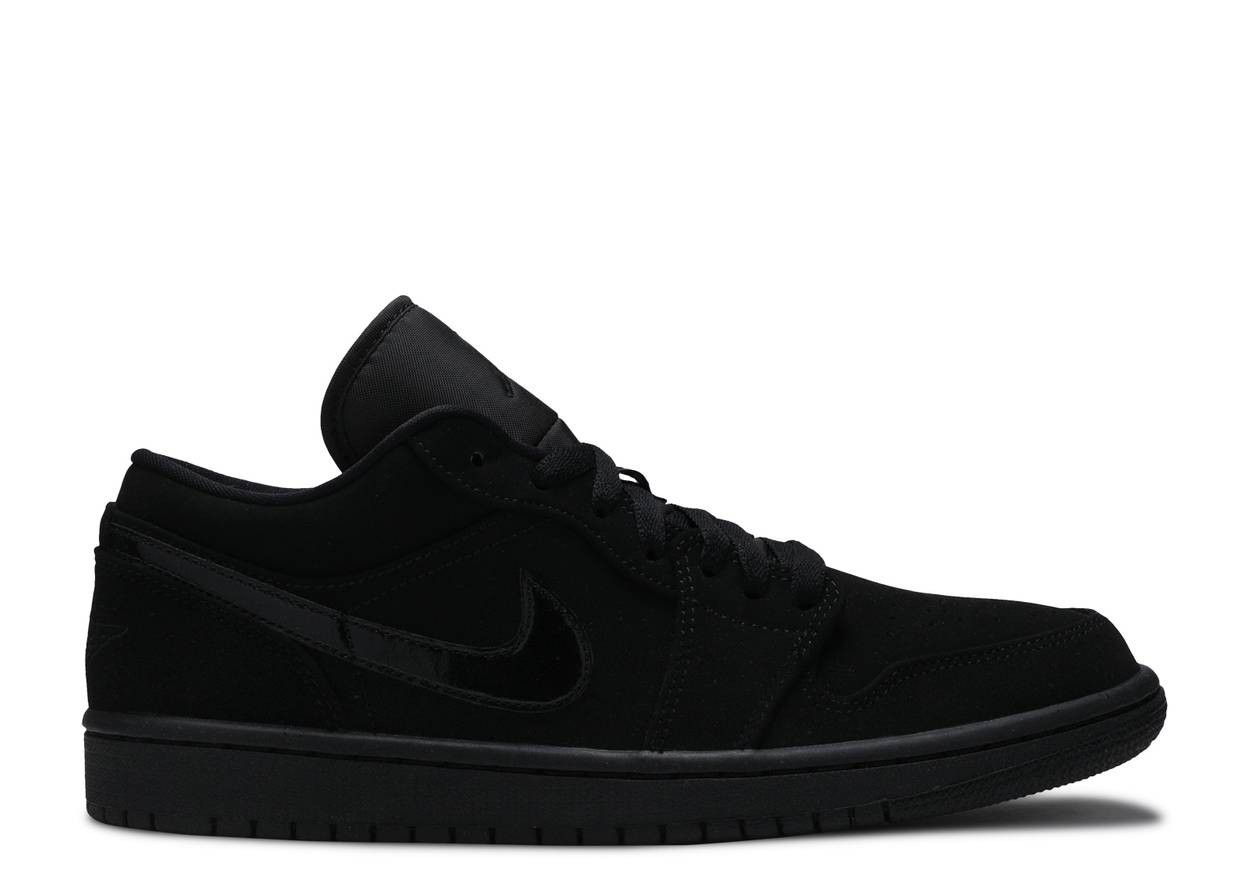 Air Jordan 1 Low Triple Black фото