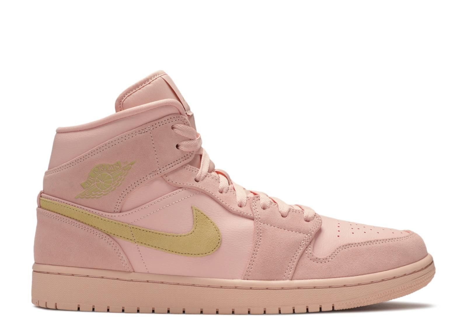 Air Jordan 1 Mid 1 Mid Coral Gold фото