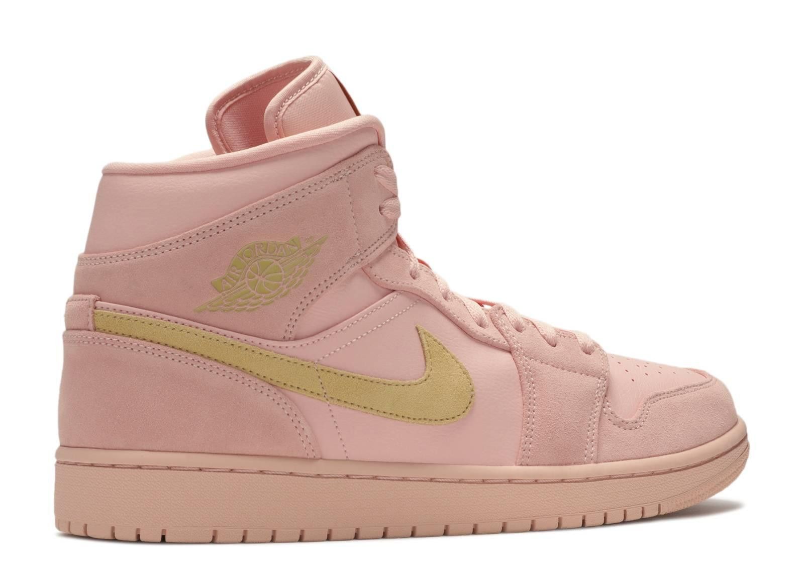 Air Jordan 1 Mid 1 Mid Coral Gold фото