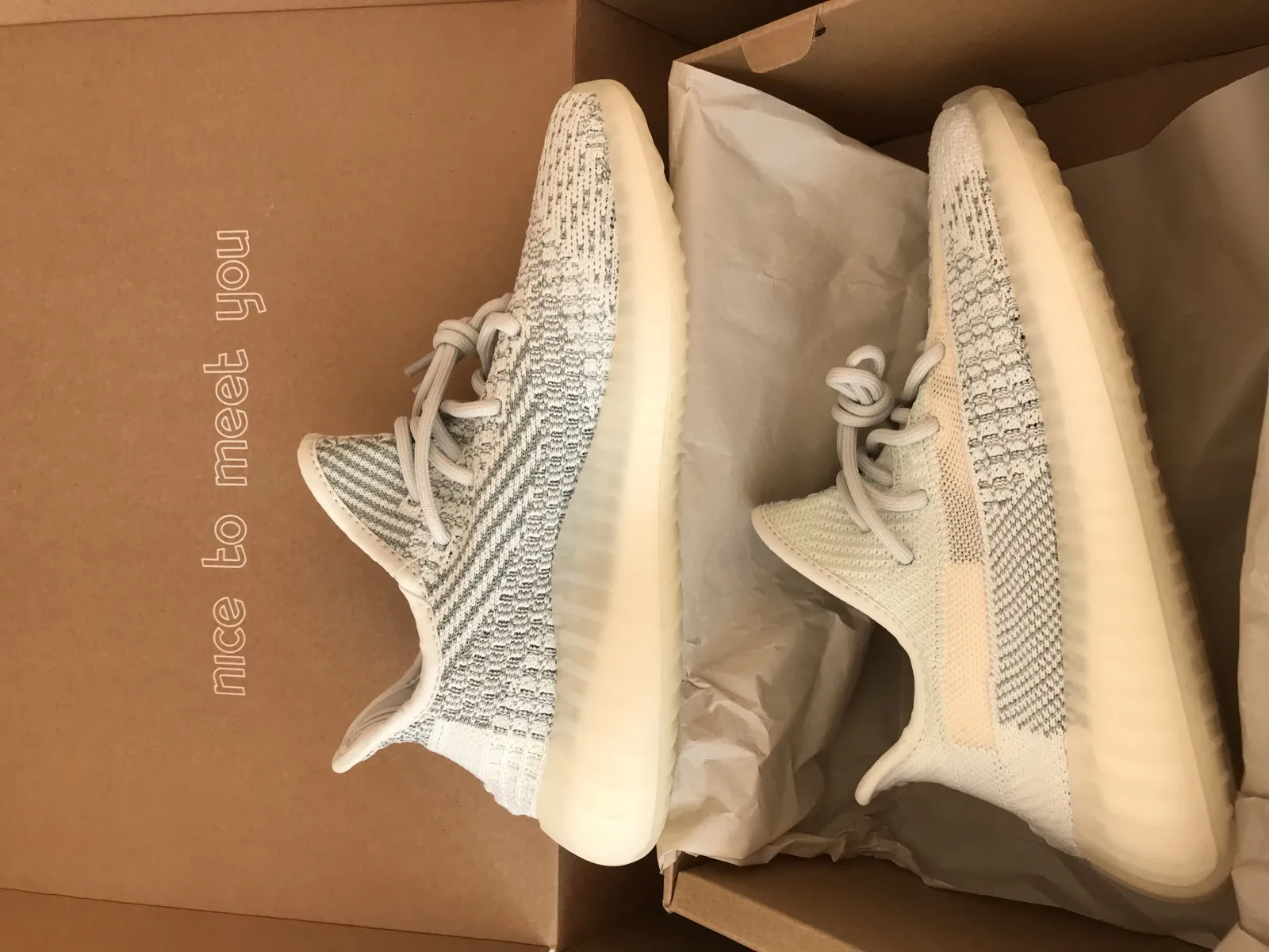 Yeezy Boost 350 V2 Cloud White (Reflective) (2019) фото