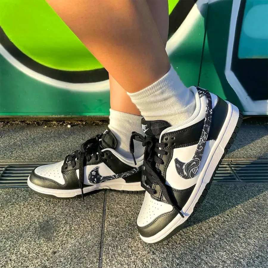 Dunk Low Black Paisley фото