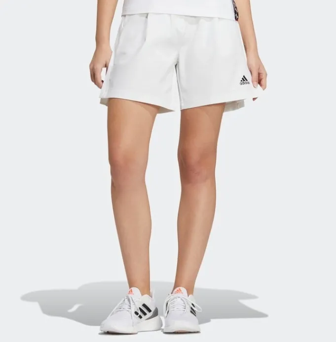 Essential Women's Woven White High-Rise Shorts