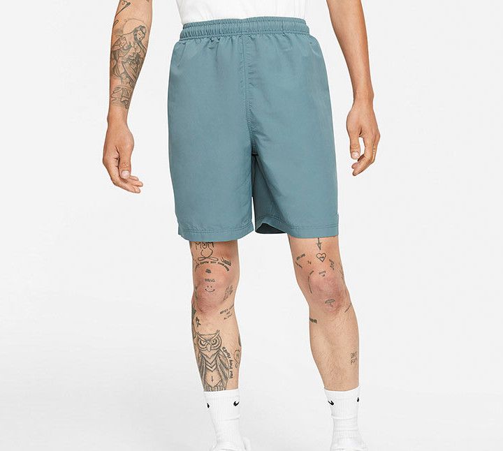 Blue Swoosh Shorts фото
