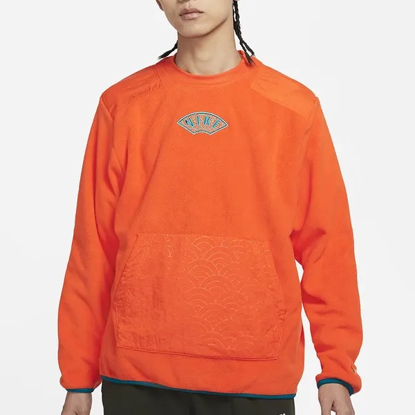 Orange Therma-Fit Logo Sweatshirt