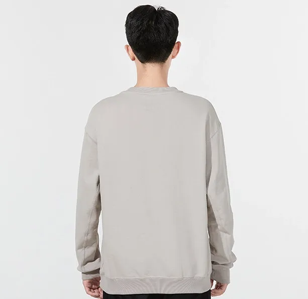Beige French Terry Crew Sweatshirt фото