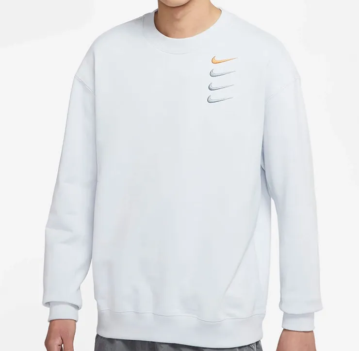 Light Blue French Terry Crew Sweatshirt