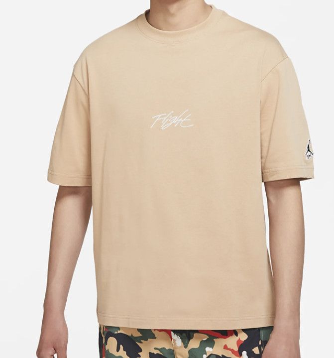 Flight Logo Beige Tee фото