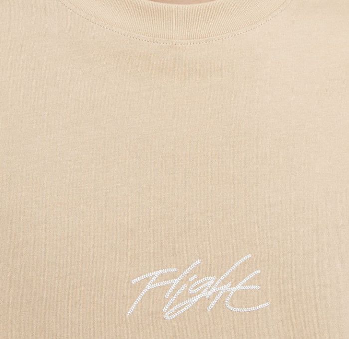 Flight Logo Beige Tee фото
