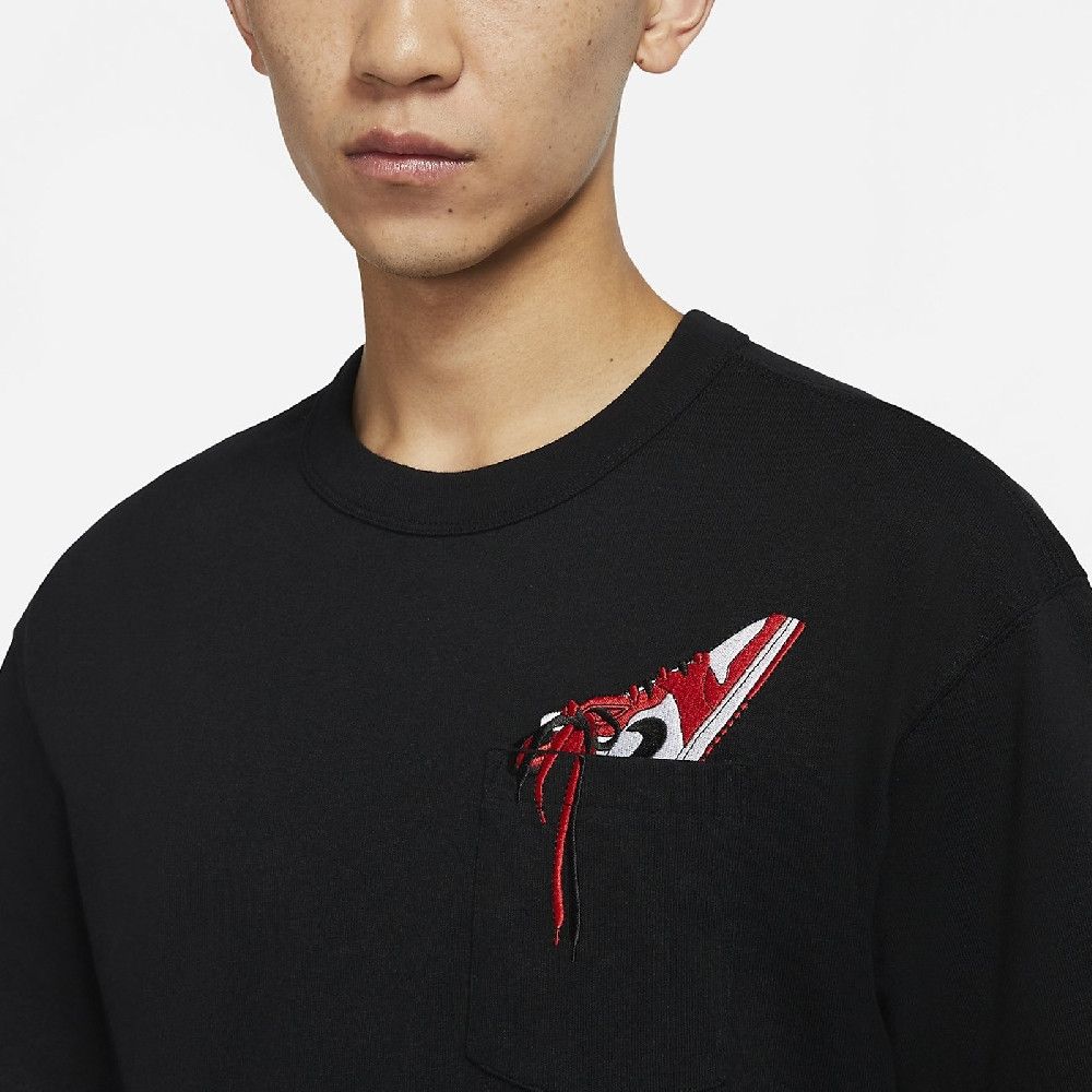Pocket Black Mens T-Shirt фото