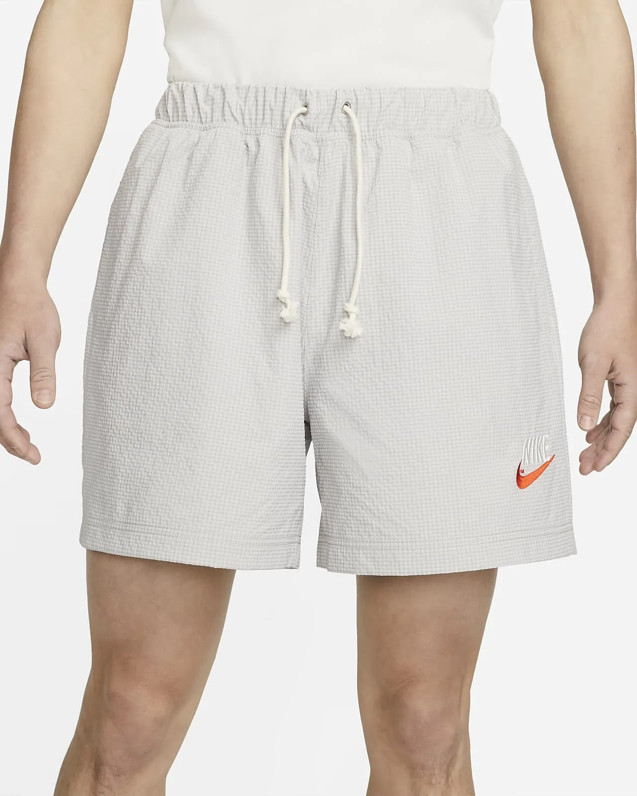 Sportswear Logo Light Grey Shorts