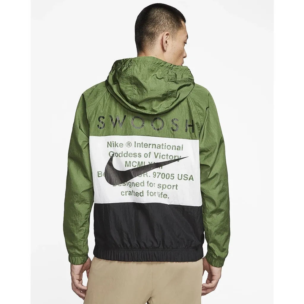 Swoosh Jacket Green\White\Black фото