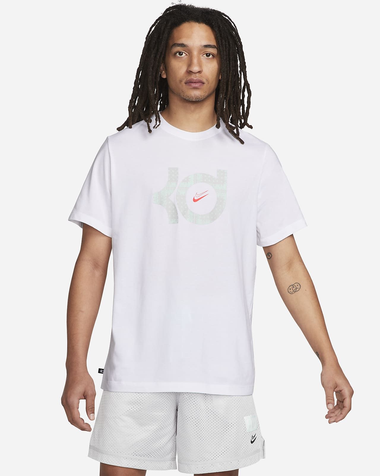 Dri-Fit White T-Shirt фото