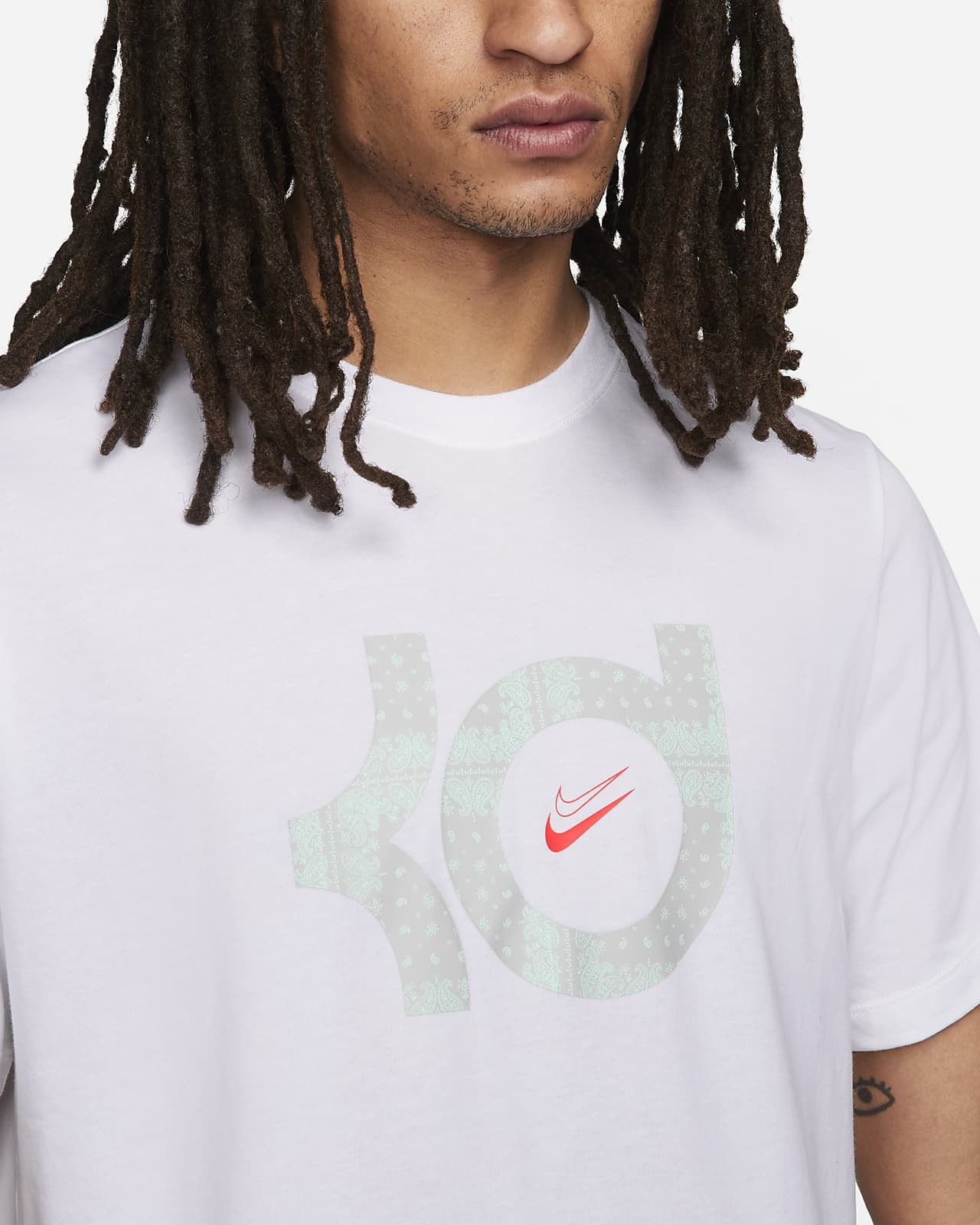 Dri-Fit White T-Shirt фото