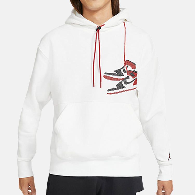 White Hoodie Jumpman Holiday фото