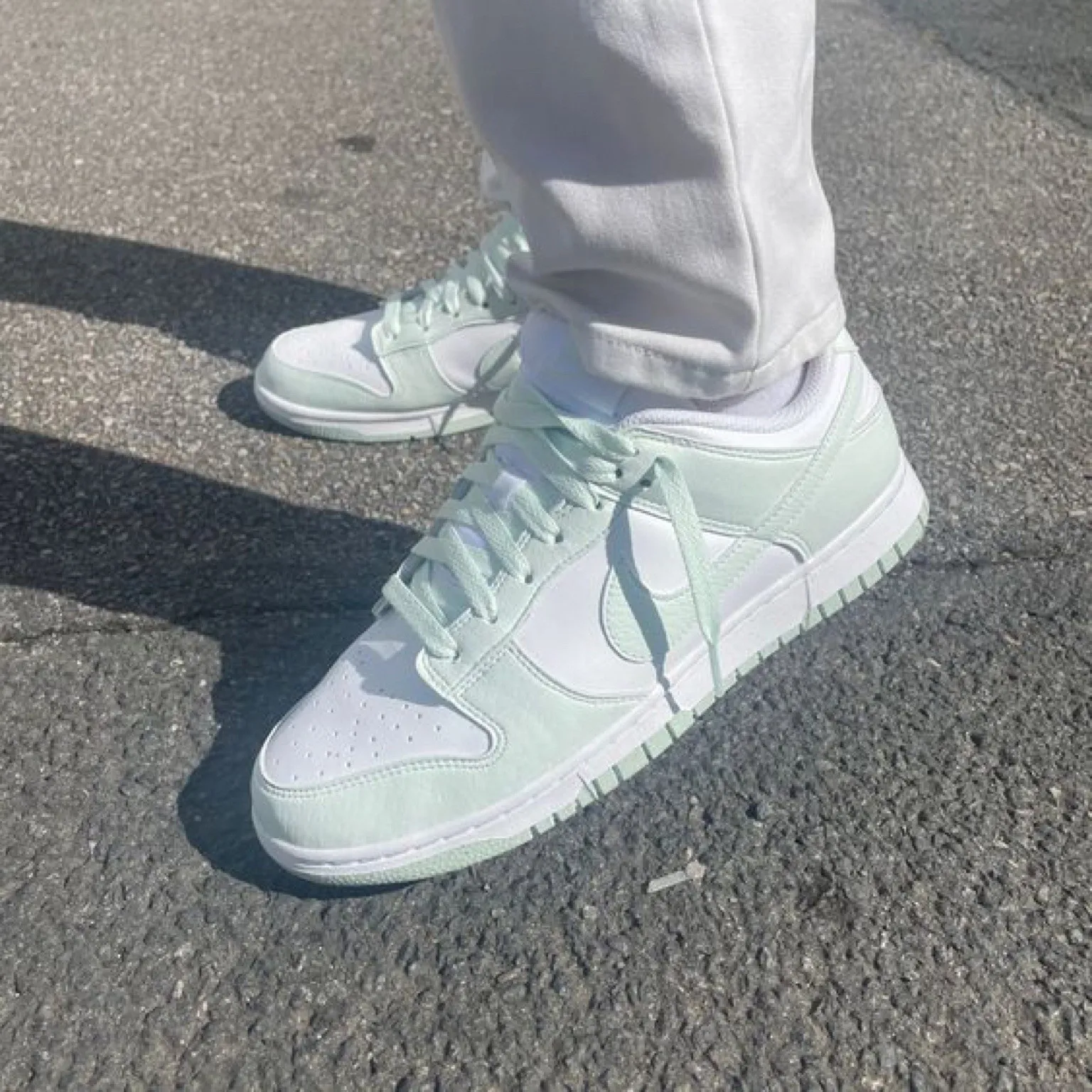 Dunk Low White Mint фото
