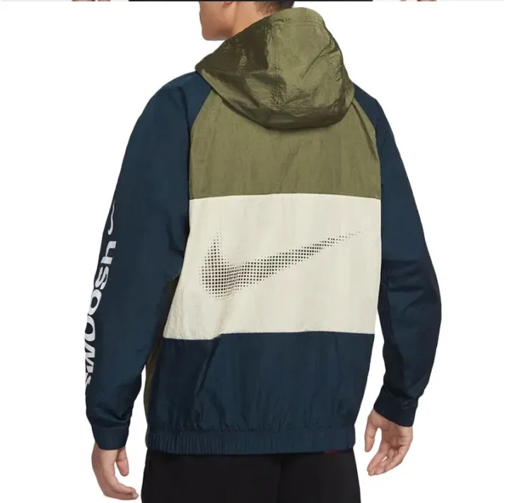 Windbreaker Swoosh Blue\Khaki\White фото