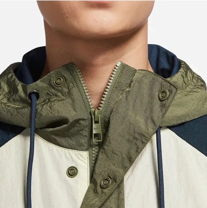 Windbreaker Swoosh Blue\Khaki\White фото