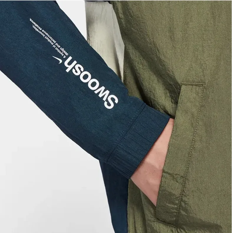 Windbreaker Swoosh Blue\Khaki\White фото