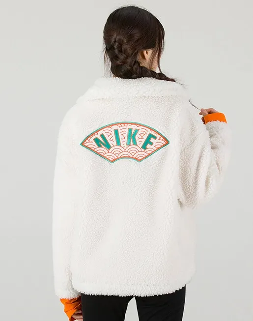 Hoodie Oversize With Zipper White фото