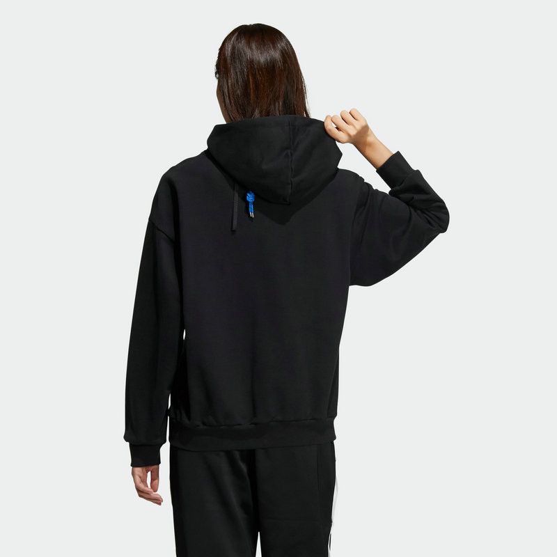 Hoodie Oversize With Double Zipper Black фото