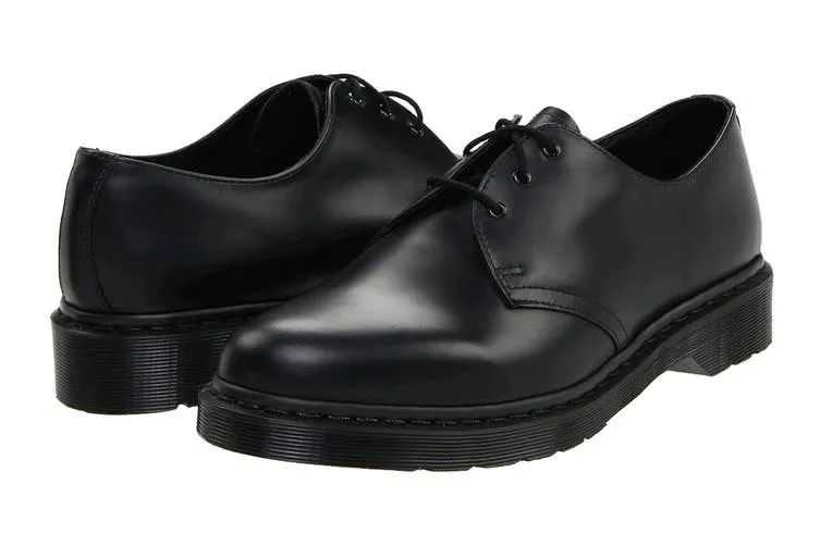 1461 Black Smooth Oxford Classic Sole Black фото
