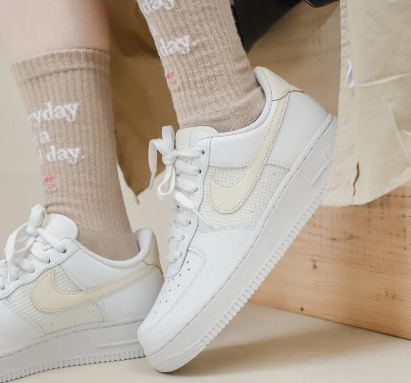 Air Force 1 Low Cross Stitch-White Fossil фото
